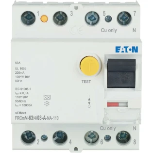 Eaton - Aardlekschakelaar - FRCMM-63/4/03-A-NA-110 167704 6416621
