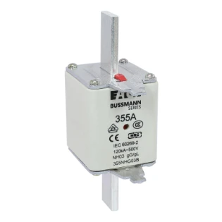 Eaton - Smeltpatroon (mes) - NH FUSE 355A 500V GG/GL SIZE 03 355NHG03B 6416985