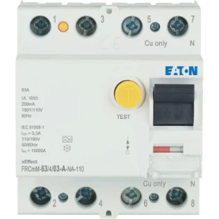 Eaton - Aardlekschakelaar - FRCMM-63/4/03-A-NA-110 167704 6417744