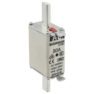 Eaton - Smeltpatroon (mes) - NH FUSE 80A 500V GG/GL SIZE 0 80NHG0B 6418693