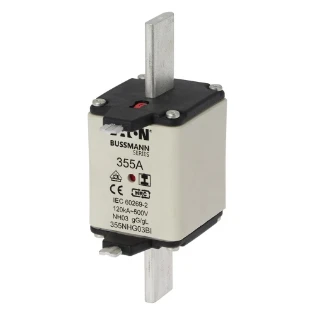 Eaton - Smeltpatroon (mes) - NH FUSE 355A 500V GL/GG SIZE 03 355NHG03BI 6419853