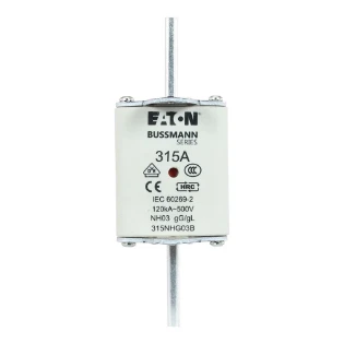 Eaton - Smeltpatroon (mes) - NH FUSE 315A 500V GG/GL SIZE 03 315NHG03B 6421267
