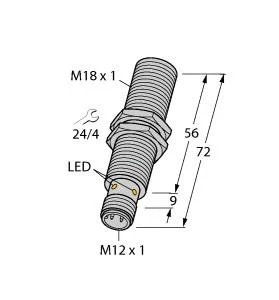 Turck RFID-lezer TB-EM18WD-H1147 7030224 6592017