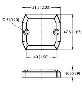 Turck RFID-Transponder TW860-960-Q47L51-M-B112 7030407 6602024