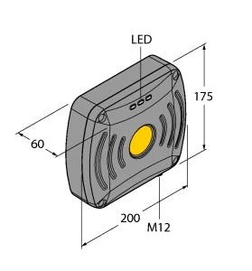 Turck RFID-lezer TN865-Q175L200-H1147 7030452 6602032
