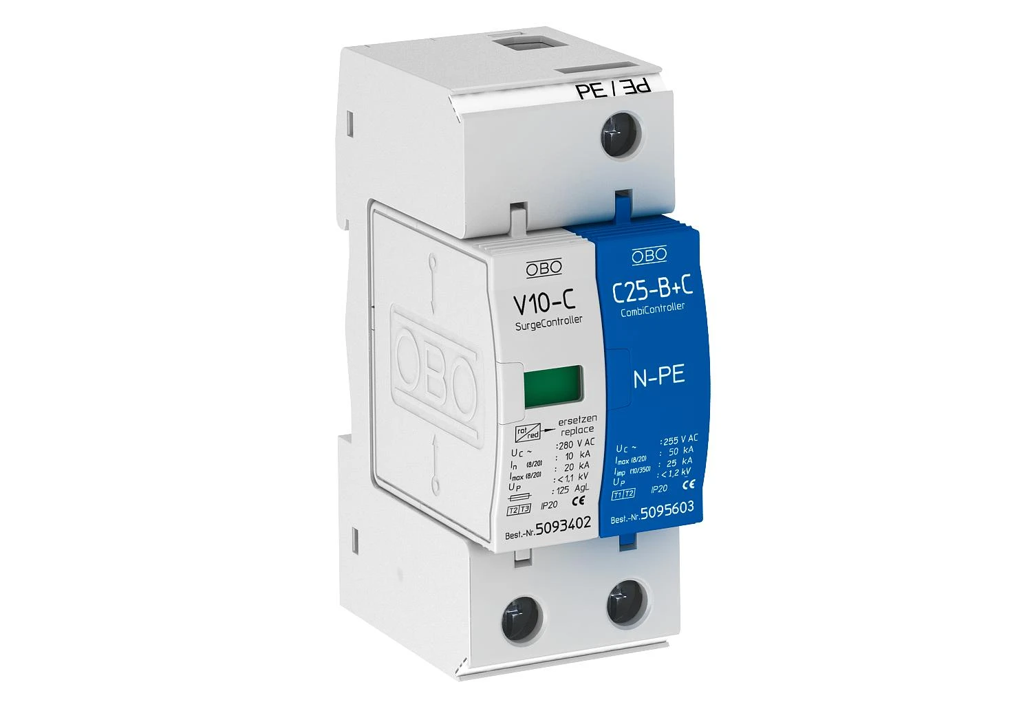 OBO Netoverspanningsbeveiliging V10-C 1+NPE-280 5093418 6644225