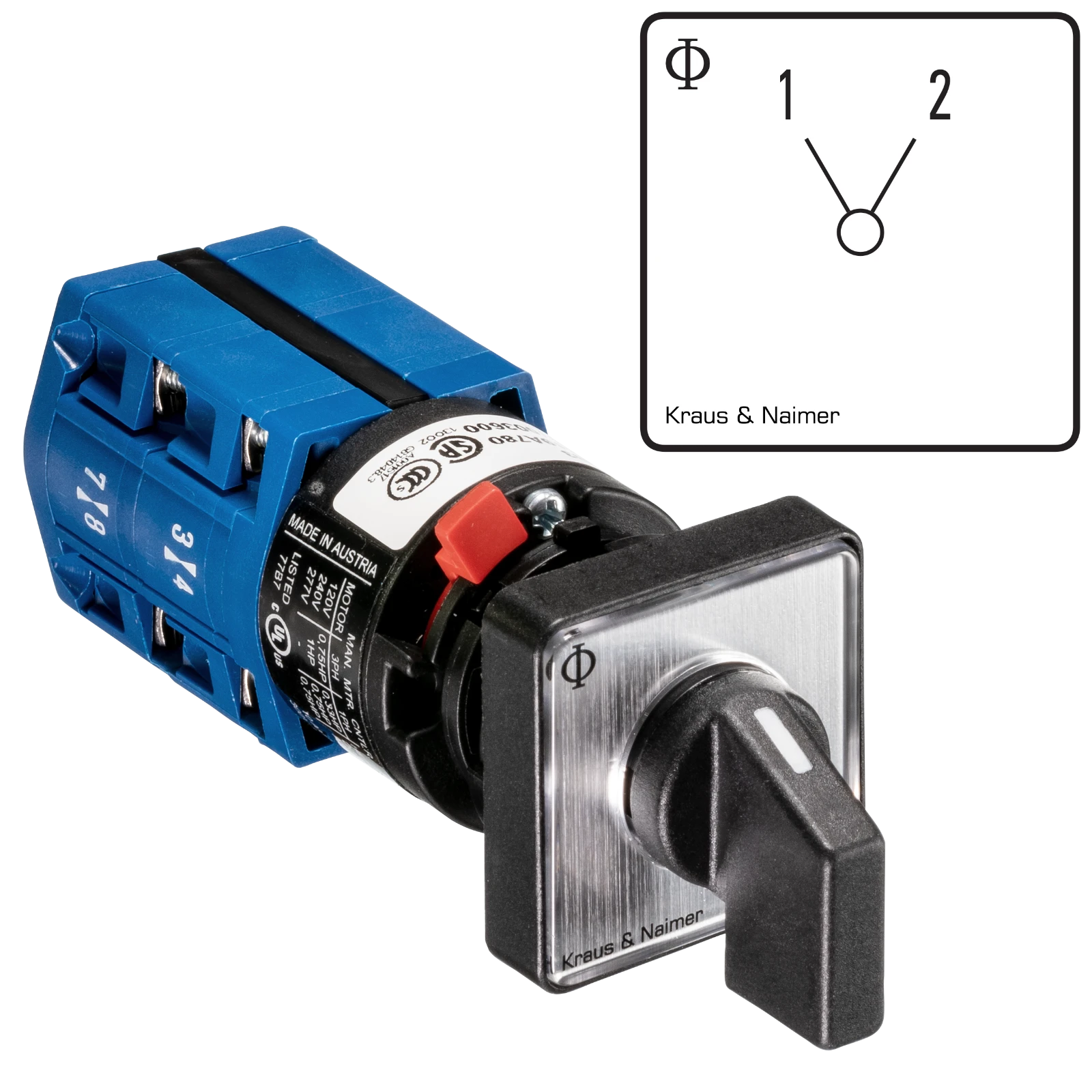 Kraus & Naimer Besturingsschakelaar CG4.A220.FS2-V 70012026 6705635