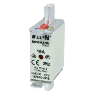Eaton - Smeltpatroon (mes) - NH FUSE 16AMP 500V SIZE 000 GG MGL 16NHG000B 6838114