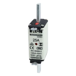 Eaton - Smeltpatroon (mes) - NH FUSE 125A 500V GL/GG SIZE 01 125NHG01BI 6840239