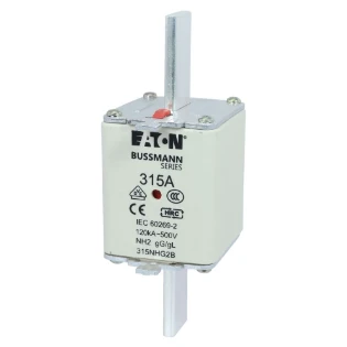 Eaton - Smeltpatroon (mes) - NH FUSE 315A 500V GG/GL SIZE 2 315NHG2B 6842387