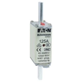Eaton - Smeltpatroon (mes) - NH FUSE 125A 500V GG/GL SIZE 01 125NHG01B 6844241