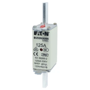 Eaton - Smeltpatroon (mes) - NH FUSE 125A 500V GG/GL SIZE 01 125NHG01B 6844252
