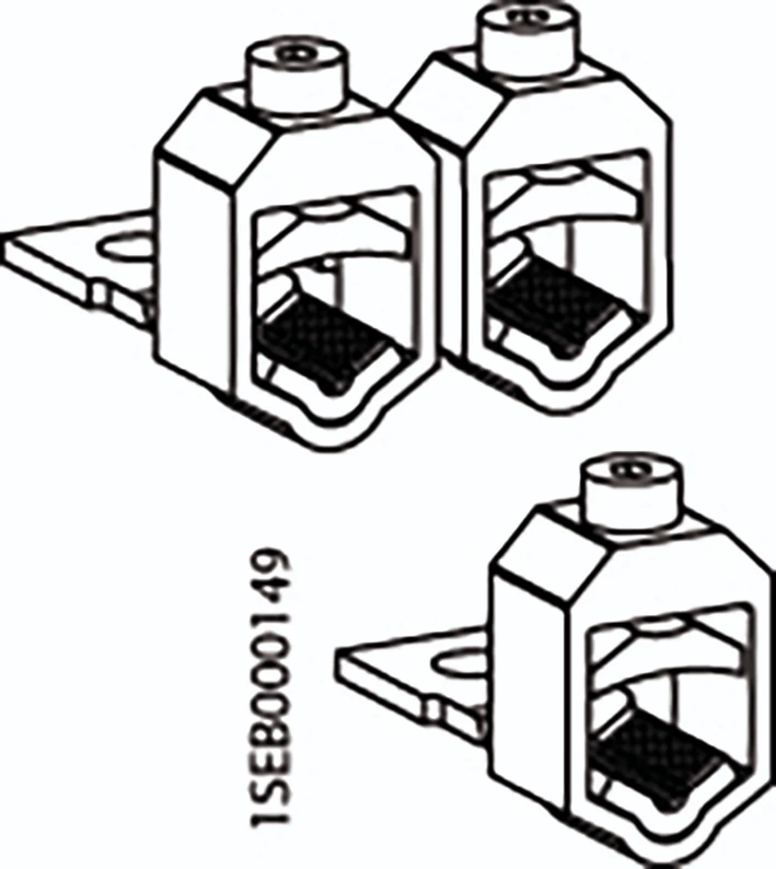 ABB Toebehoren/onderdelen voor laagspannings-schakeltechniek V-CABLE CLAMP SINGLE FOR 3P. INLINE 1SEP304446R0001 690295