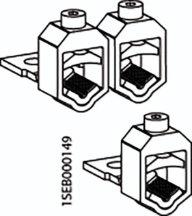 ABB - Toebehoren/onderdelen voor laagspannings-schakeltechniek - V-CABLE CLAMP SINGLE FOR 3P. INLINE 1SEP304446R0001 690295