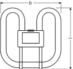 Osram - Compact fluorescentielamp zonder geïntegreerd voorschakelapparaat - CFL SQUARE 16W/827 2-PIN GR8 FS1 4050300816852 7078562