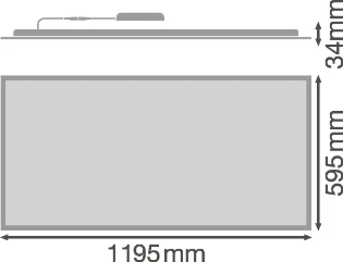 Ledvance - Plafond-/wandarmatuur - PL COMP 1200X600 V 53W 840 4099854113680 7078658
