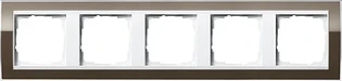 Gira - Afdekraam schakelmateriaal - Abd.rahmen 5f ZwRa.RW EvKl BR 0215763 7095351