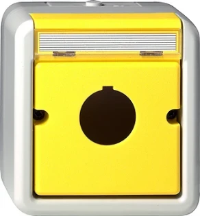 Gira - Overgangsafdekplaat schakelmateriaal - Geh.ZE BSF Taster D22,5mm WG AP GR 027130 7095541