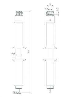Dehn - Toebehoren/onderdelen voor veiligheidstoestellen (hoogspanning) - EG 00 4A VI 745922 7302287