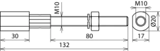 Dehn - Toebehoren/onderdelen voor aarding en bliksembeveiliging - GAD EFP M10 10 L130 V4A 478699 7303173