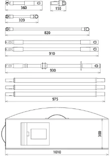 Dehn - Bedieningsstang (hoogspanning) - ASSN 36 STK ZK 766380 7303195