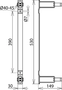 Dehn - Toebehoren/onderdelen voor veiligheidstoestellen (hoogspanning) - HV P ST D40 45 700008 7303239