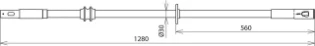 Dehn - Bedieningsstang (hoogspanning) - ISN 36 STK 30 1280 766367 7303741