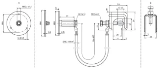 Dehn - Toebehoren/onderdelen voor aarding en bliksembeveiliging - UES 16 L600 VK RD10 28 EFP 416940 7304215