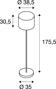 SLV - Staande lamp - 231395 231395 7317467