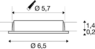 SLV - Downlight/spot/schijnwerper - 112161 112161 7318318
