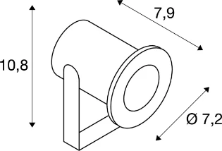 SLV - Tuin-/voetpadverlichtingsarmatuur - 233571 233571 7318976