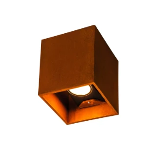 SLV - Plafond-/wandarmatuur - RUSTY UP/DOWN vierkant roest 2xLED 1004650 7324754