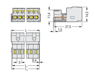Wago - Kabelconnector voor printplaatconnector - 721-606 721-606 7498867