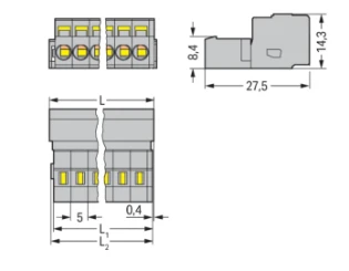 Wago - Kabelconnector voor printplaatconnector - 231-602 231-602 7499390