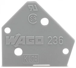 Wago - Eindplaat rijgklem - 236-700 236-700 804042