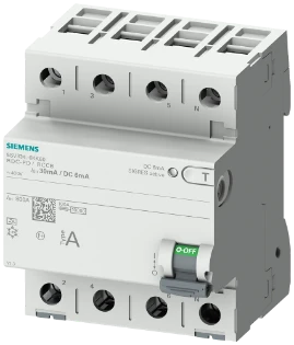 Siemens - Aardlekschakelaar - 5SV3344-6KK60 5SV33446KK60 8752542