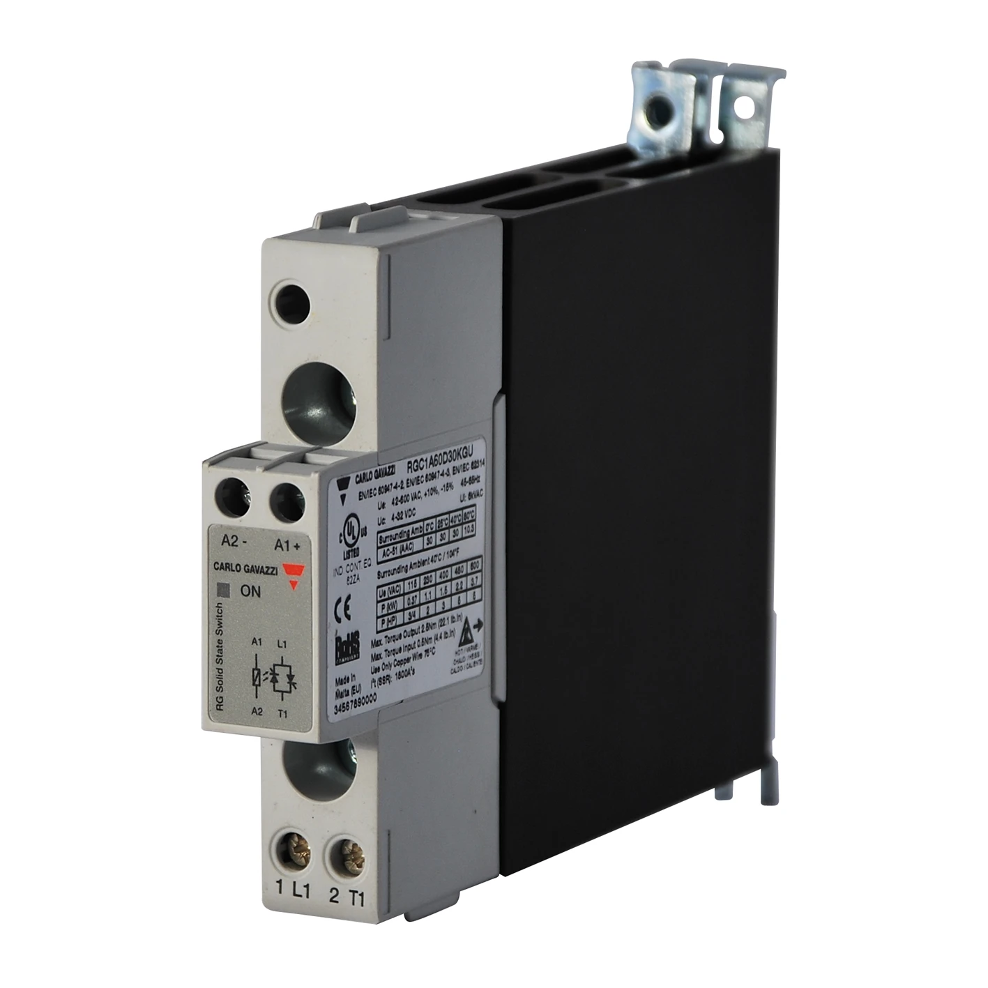 Carlo Gavazzi Solid-staterelais RGC1A60D30KGU RGC1A60D30KGU 88403