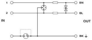 Phoenix Contact - Overspanningsbeveiliging voor data en M&R - S-PT-1X2-24DC-3/4 2882598 900866