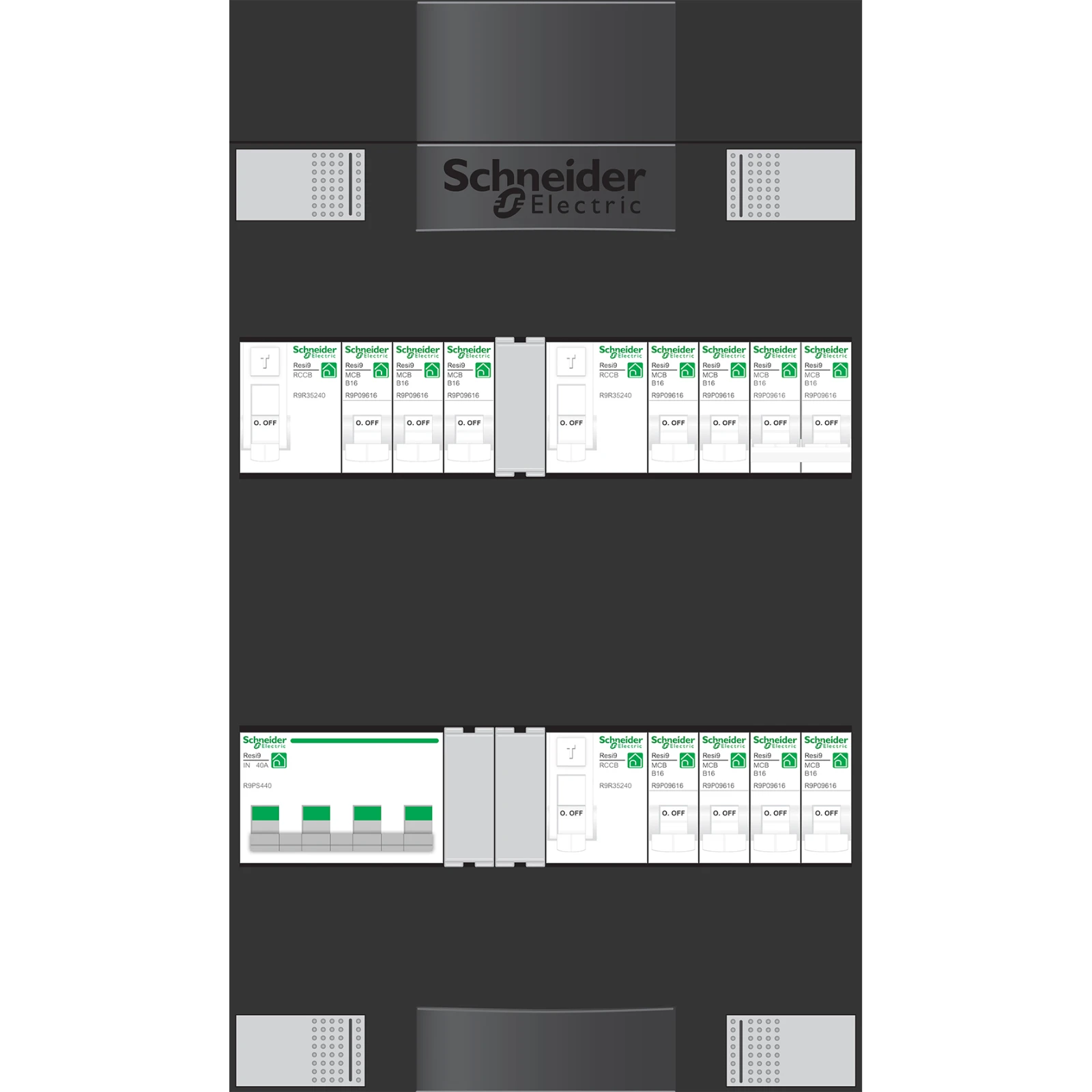 Schneider Electric Groepenkast, geassembleerd ADV3B309AF ADV3B309AF 916892